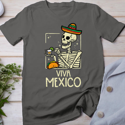 Viva Mexico Skeleton Cinco De Mayo Mexican Independence Day T-Shirt