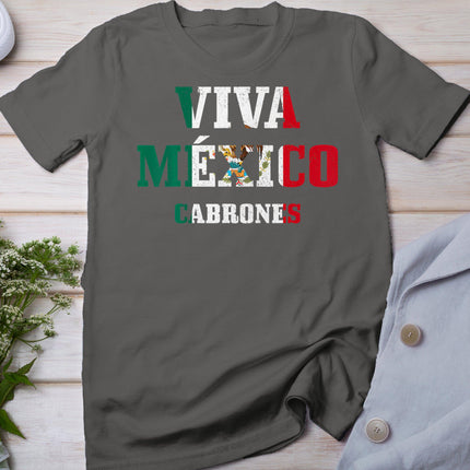 Viva Mexico Cabrones Funny Cinco De Mayo Mexican Flag T-Shirt