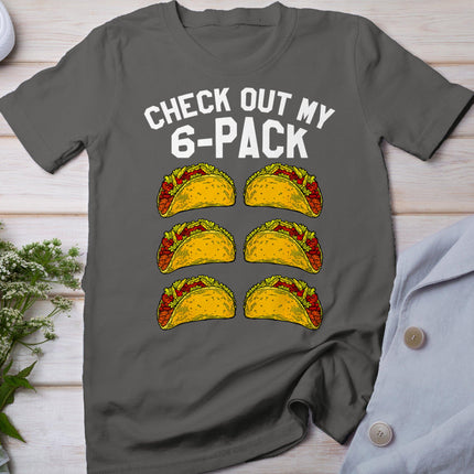 6 Pack Fitness Taco Funny Mexican Gym Top For Taco Lovers T-Shirt