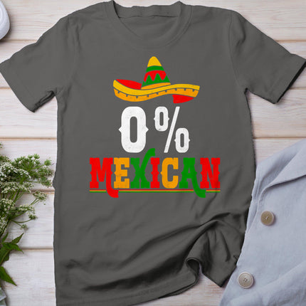 0% Percent Mexican Fiesta Mexico Party Cinco De Mayo T-Shirt