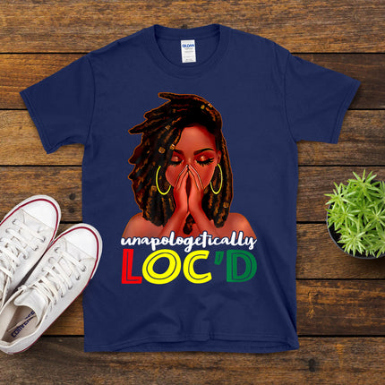 Unapologetically Loc'D African American Women Juneteenth T-Shirt