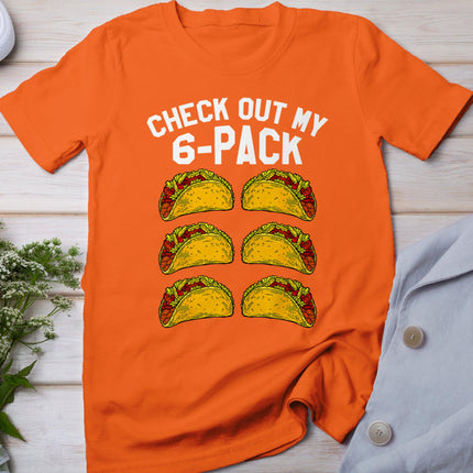 6 Pack Fitness Taco Funny Mexican Gym Top For Taco Lovers T-Shirt