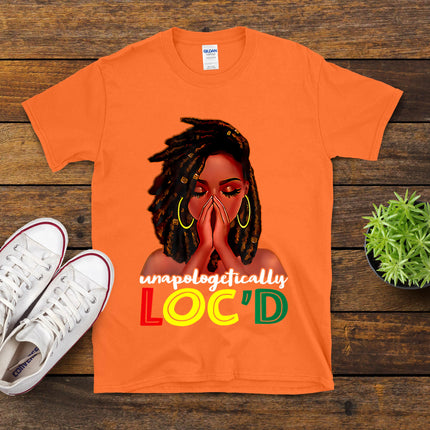 Unapologetically Loc'D African American Women Juneteenth T-Shirt