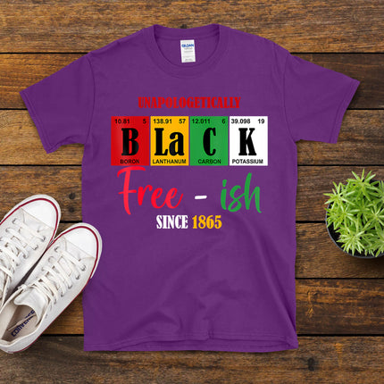 Unapologetically Black Free-Ish Since 1865 Juneteenth T-Shirt