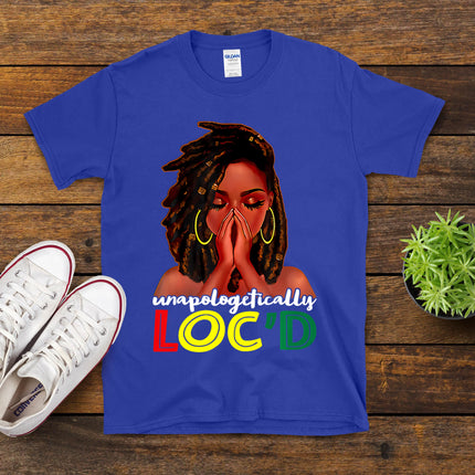 Unapologetically Loc'D African American Women Juneteenth T-Shirt