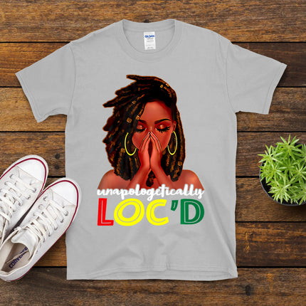 Unapologetically Loc'D African American Women Juneteenth T-Shirt