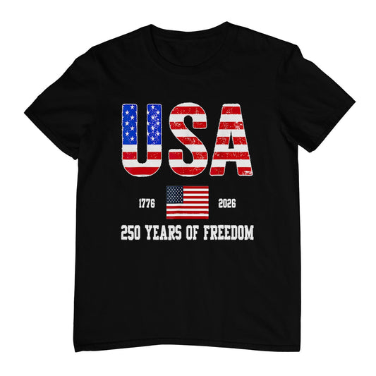 USA 250 Years of Freedom 1776 2026 America's 250th Birthday T-Shirt
