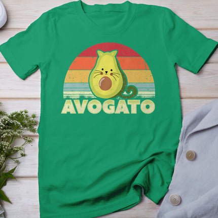 Avogato Retro Cat Avocado Cinco De Mayo T-Shirt
