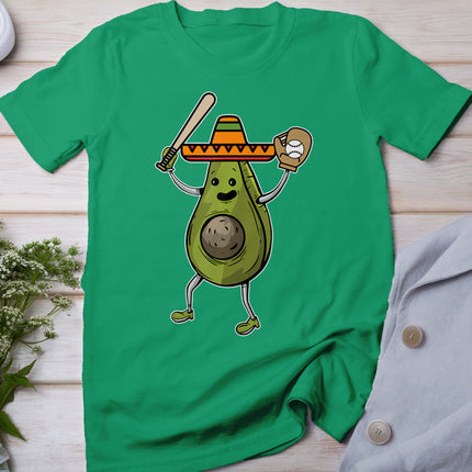 Avocado Baseball Cinco De Mayo Funny Avogato Mexican Fiesta T-Shirt