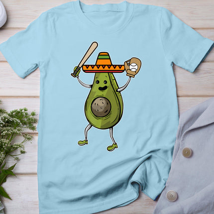 Avocado Baseball Cinco De Mayo Funny Avogato Mexican Fiesta T-Shirt