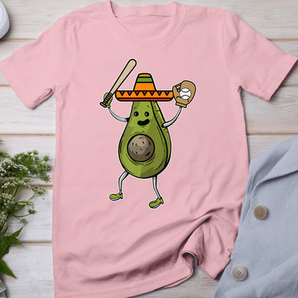 Avocado Baseball Cinco De Mayo Funny Avogato Mexican Fiesta T-Shirt