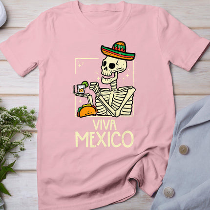 Viva Mexico Skeleton Cinco De Mayo Mexican Independence Day T-Shirt
