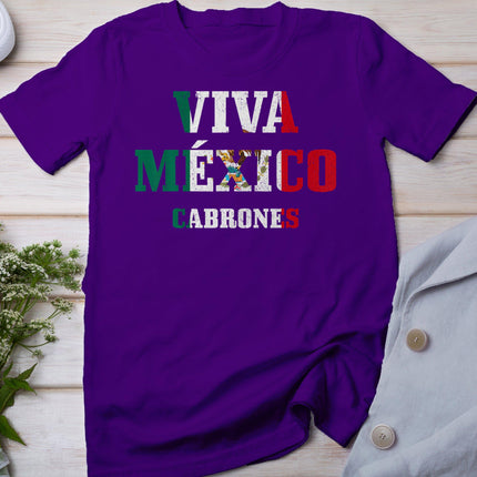 Viva Mexico Cabrones Funny Cinco De Mayo Mexican Flag T-Shirt