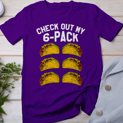 6 Pack Fitness Taco Funny Mexican Gym Top For Taco Lovers T-Shirt