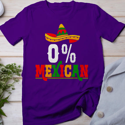 0% Percent Mexican Fiesta Mexico Party Cinco De Mayo T-Shirt