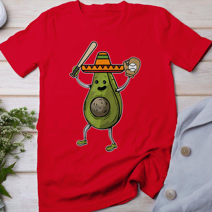 Avocado Baseball Cinco De Mayo Funny Avogato Mexican Fiesta T-Shirt