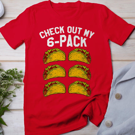 6 Pack Fitness Taco Funny Mexican Gym Top For Taco Lovers T-Shirt