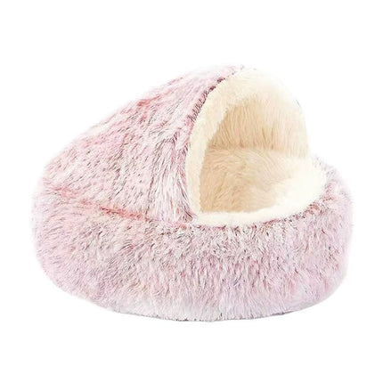 1PCS Winter Plush Pet Cat Bed round Cat Cushion Cat House Warm Cats Basket Pet Sleep Bag Kitten Nest Kennel for Small Dog Cats