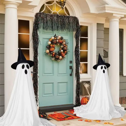 Halloween Spooky Ghost Decorations Outdoor Glowing Ghost Decorations Remote-Controlled Luminescent Indoor Spooky Ghost Light