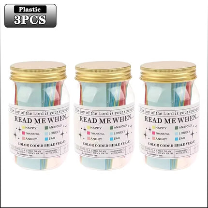 Bible Verses Jar for Emotions and Feelings Bible Verses in a Jar Bible Verses Savings Jar Comfort in God'S Word Storage Jar