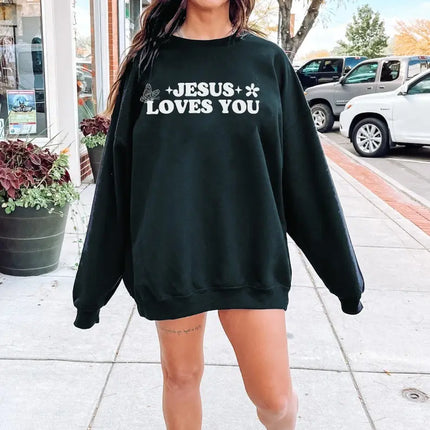 Jesus Loves You Jesus Sweatshirt Jesus Apparel Jesus Crewneck Christian Crewneck Christian Sweatshirt Christian Merch Jesus Sweatshirt Chris