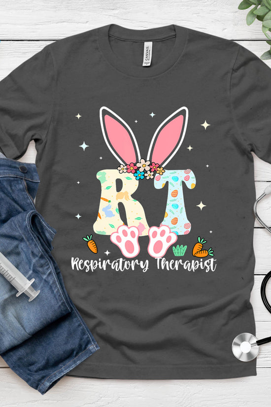 Respiratory Therapist Easter Day Bunny Rt Nurse T-Shirt
