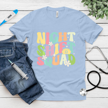 Funny Nursing Rn Lpn Cna Owls Night Shift Lover For Nurse T-Shirt