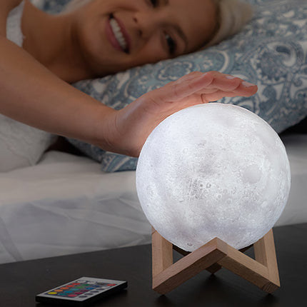 Beautiful 3D Lunar Moon Light Lamp | Moon Glow Decor