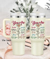 Bible Tumbler Christian Gifts for Women You Are Beautiful 40oz Christian Tumbler Faith Gifts for Christian Woman Mom Religious Tumblers with Handle for Women Faith