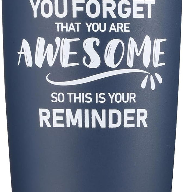 Birthday Gifts for Men, Inspirational Tumbler, Inspirational Gifts for Men Dad Father Husband Boyfriend Best Friend - Navy Blue 20oz