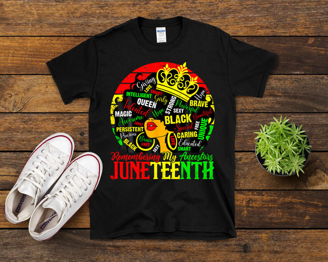 Remembering My Ancestors Juneteenth Celebrate Black Women T-Shirt