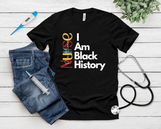Nurse Practitioner I Am Black History T-Shirt