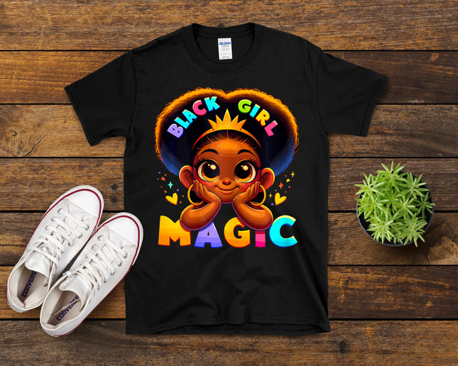 Black Girl Magic Melanin Poppin Toddler Juneteenth T-Shirt