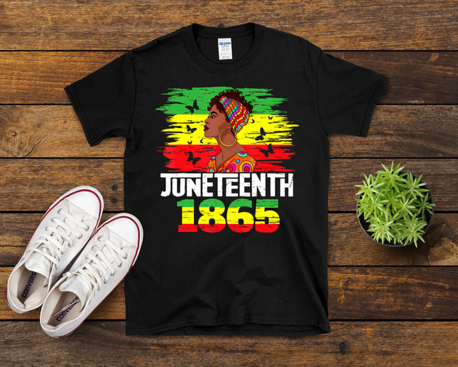 Juneteenth 1865 Independence Day Black Pride Black Women T-Shirt