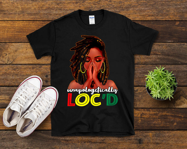 Unapologetically Loc'D African American Women Juneteenth T-Shirt