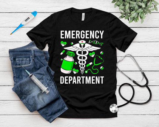 Emergency Department Funny Er Nurse Irish St Patricks Day T-Shirt