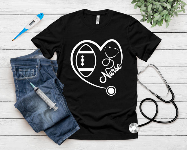 Nurse Football Fan Gift For Rn Cna Lpn T-Shirt