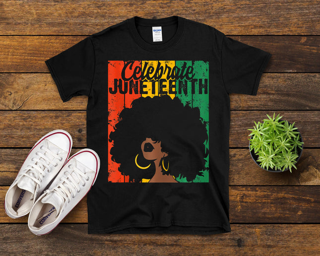 Celebrate Juneteenth Retro African Colors Womens T-Shirt