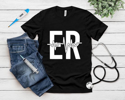 Emergency Department Er Nurse Front  Back Emergency Room T-Shirt