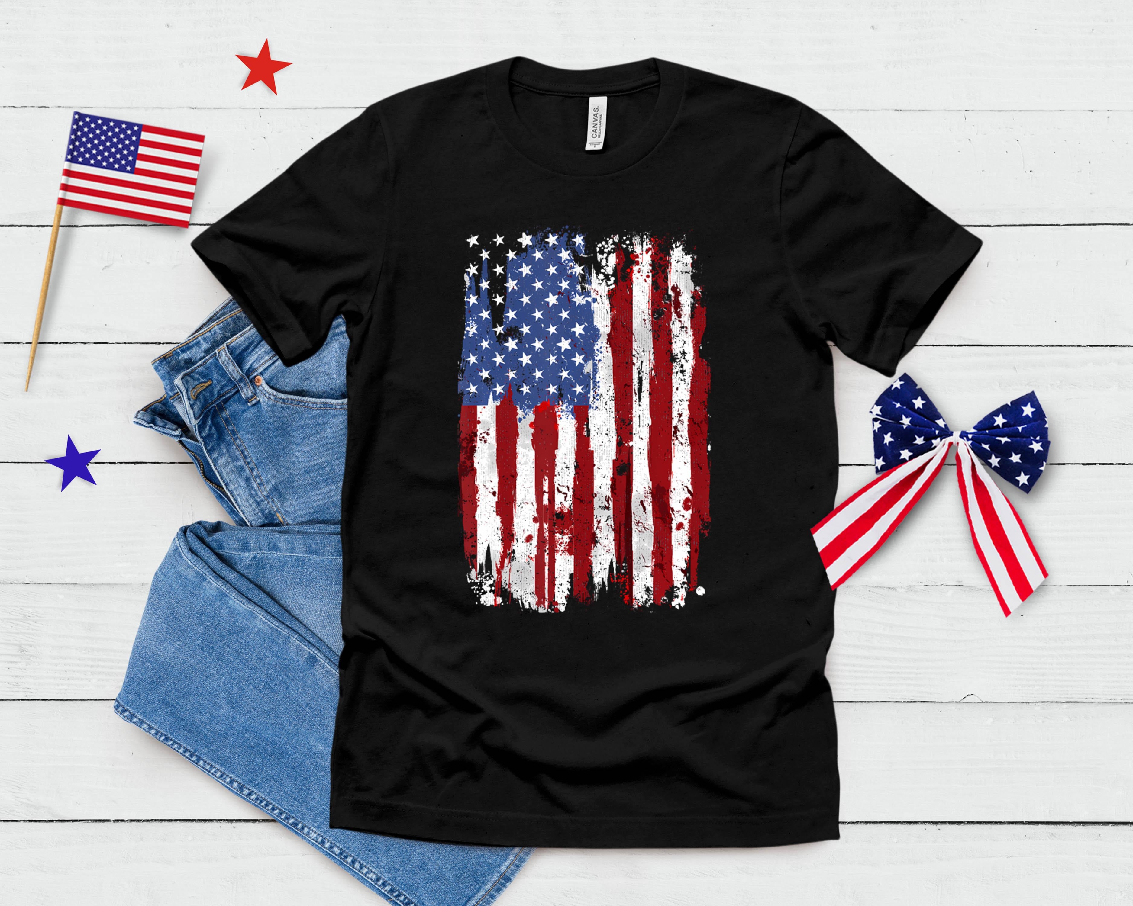 Usa Flag American Flag United States Of America 4th Of July T-Shirt