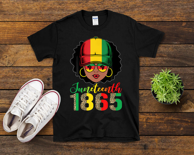 Juneteenth Shirt Women Girls Queen Pride Funny Black African T-Shirt