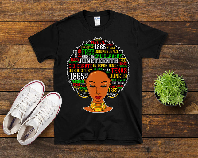Juneteenth Tshirt Women Juneteenth Shirts For Women Afro T-Shirt
