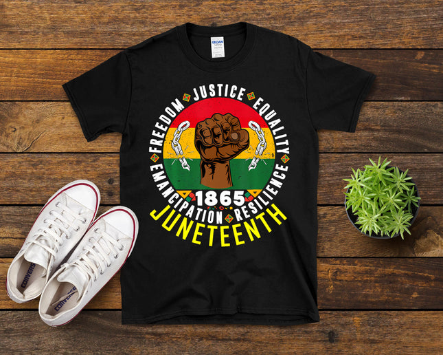 Juneteenth Tee For Men Black Freedom Celebration Juneteenth T-Shirt