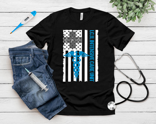 Icu Nurse Intensive Care Unit Staff T-Shirt