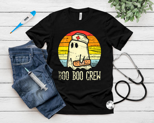 Boo Boo Crew Nurse Halloween - Nurses Rn Ghost T-Shirt