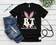 Respiratory Therapist Easter Day Bunny Rt Nurse T-Shirt