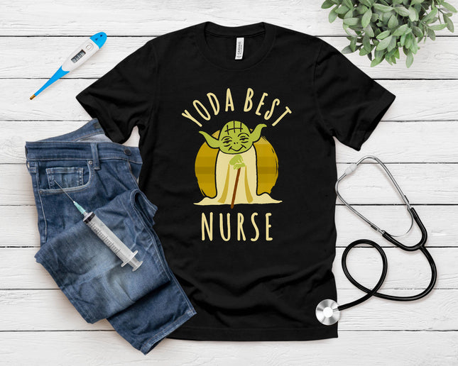 Star Wars Classic Yoda Best Nurse Jedi Vintage Chibi Yoda T-Shirt