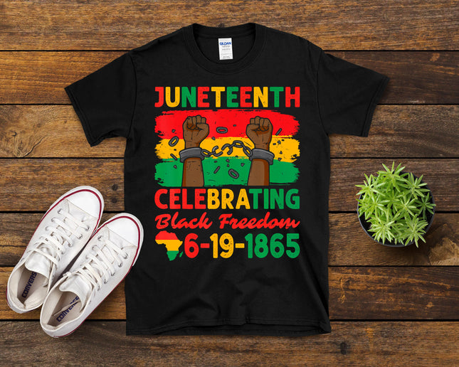 Juneteenth Celebrating Black Freedom 1865 Women Men T-Shirt