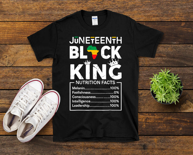 Black King Juneteenth 1865 Independence Day Black Pride Men T-Shirt