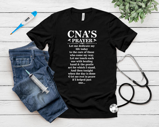 Certified Nursing Assistant Nurse Pride Cnas Prayers Cna T-Shirt